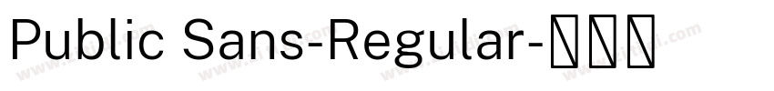 Public Sans-Regular字体转换